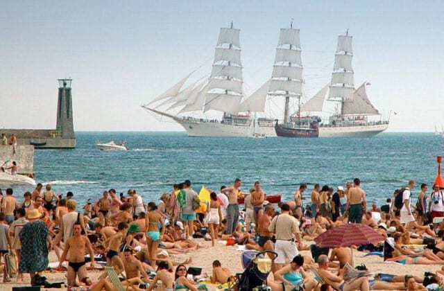 Plaża miejska Gdynia, plac zabaw